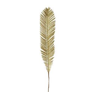 108cm feather fern glitter gold LY203012