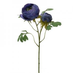 2 heads ranunculus stem  58cm
