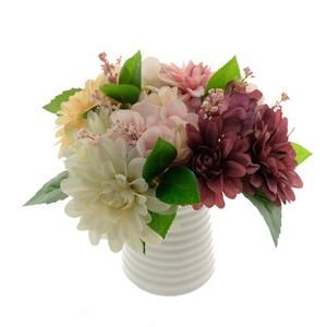 24cm small flower bouquet dalia with hydrangea LY302048 