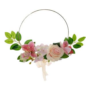 25cm metal ring flower
