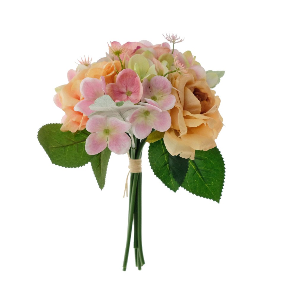27 Rose hydrangea christmas rose mixed  bouquet  LY16519