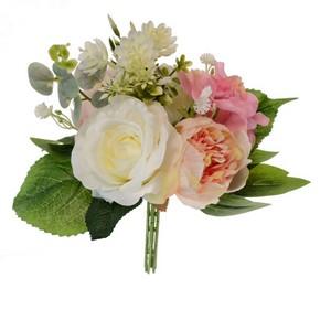 30cm mixed bush of rose peony and hydrangea LY14801