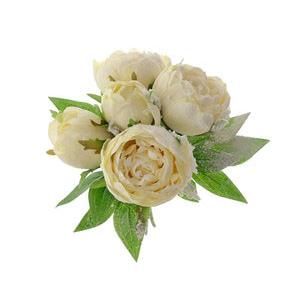 30cm peony frosted foliage bunch LY401008 