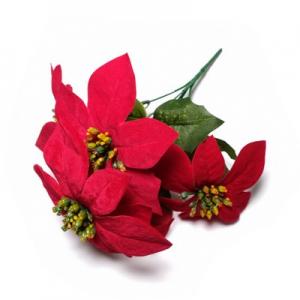 31cm Poinsettia bush x 5