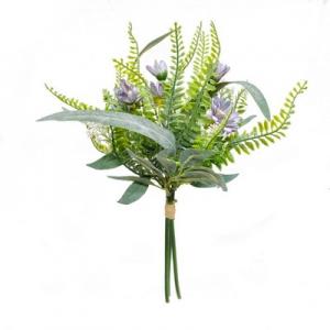 32cm leaf fern daisy wild flower mixed bush