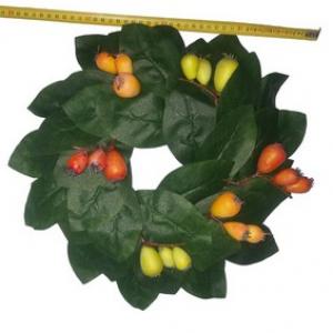 35cm    leave fruits wreath LY9820018