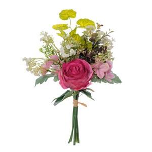 36cm rose hydrangea begonia leaf bush LY16688