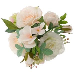 37cm rose hydrangea mixed bush x7 LY16595