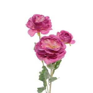 51cm  ranunculus spray 3 head flocked LY27726