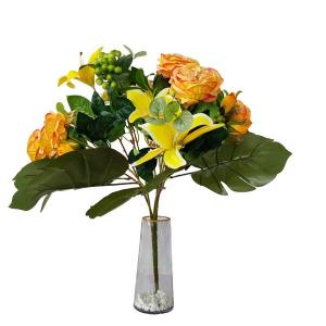 61cm mixed bush of rose,lily banana lvs etc.