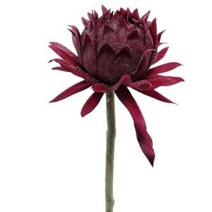 61cm thistle stem flocked LY27724