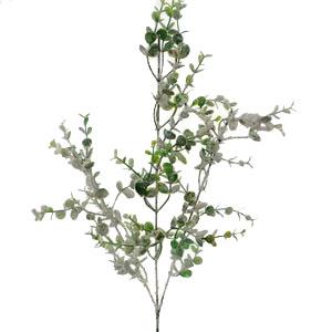 65 cm flocked snow eucalyptus spray LY203073