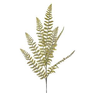 80cm flocked snowy fern spray  7 leaves LY203074 