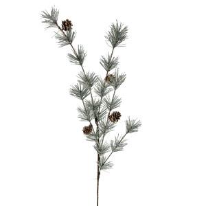 83cm pine spray with pine cones frosted LY203076