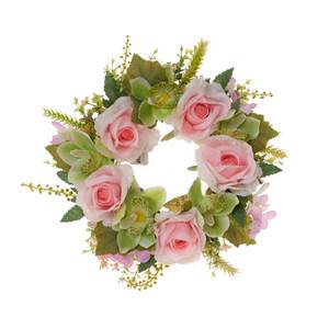 Flower wreath rose and cymbidium orchid LY16507