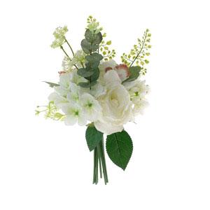 39cm rose  cimbidium  hyd  cherry  blossom  plastic flower  fern leaves  eucalyptus on hyd bqt LY16585 